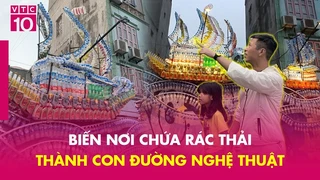 Biến nơi chứa rác thải thành con đường nghệ thuật