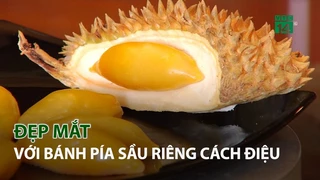 Đẹp mắt bánh Pía Sầu Riêng cách điệu