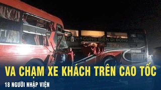 Tin Nóng: Va chạm xe khách trên cao tốc, 18 người nhập viện | VOV