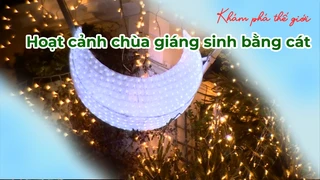 Vatican - Hoạt cảnh chùa giáng sinh bằng cát