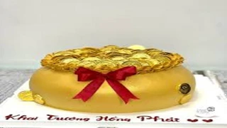 Làm bánh kem hũ vàng – đón tài lộc cho ngày đầu năm mới
