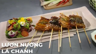 Cách làm món lươn nướng lá chanh