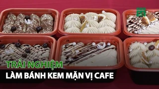 Trải nghiệm làm bánh Kem mặn vị Café