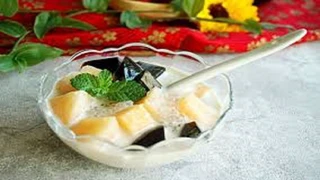 Sương sáo dưa lưới, mát ngọt cho ngày nắng