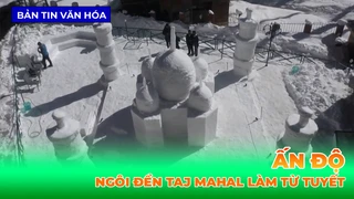 Ngôi Đền Taj Mahal Làm Từ Tuyết