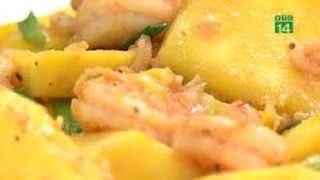 Lạ miệng với món tôm xào xoài