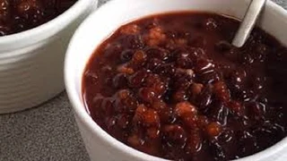 Cách nấu chè bí đỏ đậu đen thơm ngon