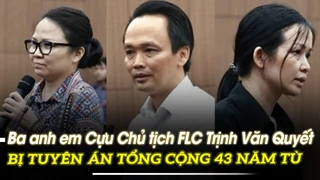 Ba anh em Cựu Chủ tịch FLC Trịnh Văn Quyết bị tuyên án tổng cộng 43 năm tù | VOVTV