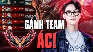 đồng đội cãi nhau đòi đầu hàng nhưng hà tiều phu cầm olaf 1vs9 trong trận cuối lên đại cao thủ acc 2