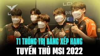 bxh tuyển thủ msi 2022: sự thống trị tuyệt đối của t1 | blv hoàng sama