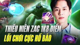 Boy 1 Champ Zac Top 1 thách đấu Trung với hơn 1800 điểm có lối đánh cực kỳ hổ báo