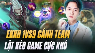 Xiao Lao Ban gánh team 1vs9 trong ván đấu cực khó