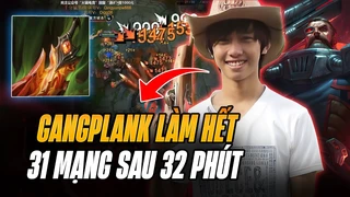Đồng đội đi bộ vuốt râu khi GangPlank của LangD gánh hết tất cả