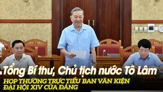 Tổng Bí thư, Chủ tịch nước Tô Lâm họp Thường trực Tiểu ban Văn kiện Đại hội XIV của Đảng | VOVTV