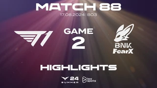 Highlights T1 vs FOX | Game 2 | Tuần 9 Ngày 4 | LCK Mùa Hè 2024
