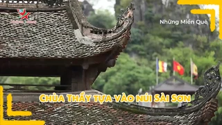 Chùa Thầy tựa vào núi Sài Sơn