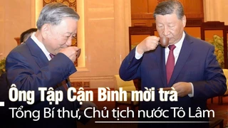 Tổng Bí thư, Chủ tịch nước Trung Quốc Tập Cận Bình mời Tổng Bí thư, Chủ tịch nước Tô Lâm dự Tiệc trà
