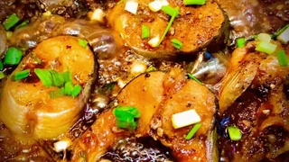 Món cá lăng sông đà kho trà cổ thụ (phần 3)