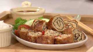 Món Chay cho cả nhà: Chả cuốn Rong, Bánh Bí Ngô Cốt Dừa