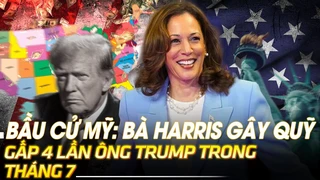 Bầu cử Mỹ Bà Harris gây quỹ gấp 4 lần ông Trump trong tháng 7 | VOVTV