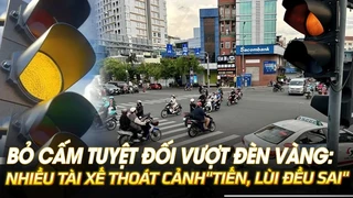 Bỏ cấm tuyệt đối vượt đèn vàng: Nhiều tài xế thoát cảnh"Tiến, lùi đều sai" | VOVTV