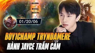 Jayce team bạn feed 20 mạng trước Tryn của Xiao Hao