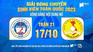Trực tiếp Nữ ĐH Kinh tế Quốc dân - Nữ Học viện Ngân hàng Giải bóng chuyền SV Toàn quốc 2023