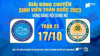 Trực tiếp Nữ ĐH Mỏ Địa chất - Nữ Học viện Tài chính Giải bóng chuyền SV Toàn quốc 2023