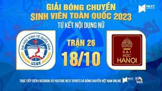 Trực tiếp Nữ ĐH Kinh tế Quốc dân - Nữ ĐH Hà Nội Tứ kết Giải bóng chuyền SV Toàn quốc 2023 (P2)