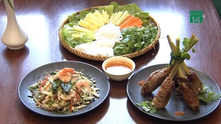 Đổi vị với Bò cuốn Sả Nướng Lụi