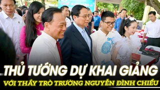 Thủ tướng Phạm Minh Chính dự khai giảng với thầy trò Trường Nguyễn Đình Chiểu | VOVTV