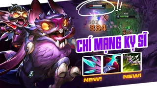 một gõ gây 884 dame!? sát thương vô tận với kled đoản đao navori siêu chí mạng | hà tiều phu