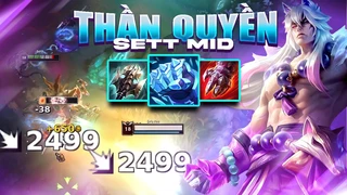 1 w gây 2499 sát thương chuẩn !? cực cháy với sett găng tay băng hỏa đường giữa | hà tiều phu