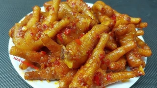 Gà rán xí muội giòn cay cho ngày se lạnh