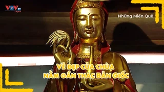 Vẻ đẹp của chùa nằm gần thác Bản Giốc