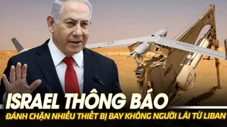 Căng thẳng tại Trung Đông: Israel thông báo đánh chặn nhiều thiết bị bay không người lái từ Liban