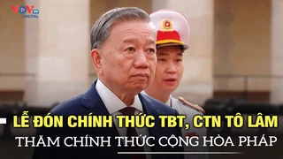 Lễ đón chính thức Tổng Bí thư, Chủ tịch nước Tô Lâm thăm chính thức Cộng hòa Pháp