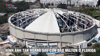 Nước ngập, nhà đổ, tốc mái, Florida tan hoang sau bão Milton, ít nhất 10 người thiệt mạng