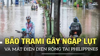 Bão Trami gây ngập lụt và mất điện diện rộng tại Philippines