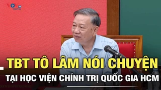 Tổng Bí thư Tô Lâm nói chuyện tại Học viện Chính trị Quốc gia HCM