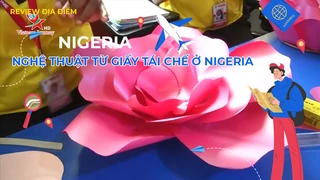 Nghệ thuật từ giấy tái chế ở Nigeria