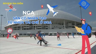 Sân cỏ nhân tạo từ nhựa tái chế ở Nga