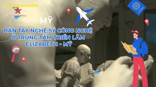 Bàn tay Nghệ sỹ công nghệ ở trung tâm triển lãm Elizabeth - Mỹ