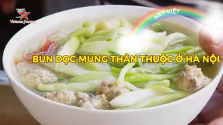 Bún dọc mùng thân thuộc ở Hà Nội
