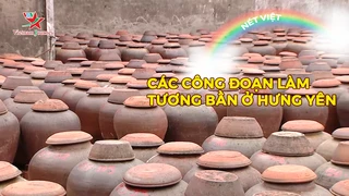 Các công đoạn làm tương bần ở Hưng Yên