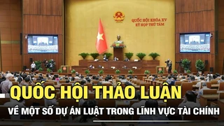 Quốc hội thảo luận về một số dự án luật trong lĩnh vực tài chính, ngân sách nhà nước