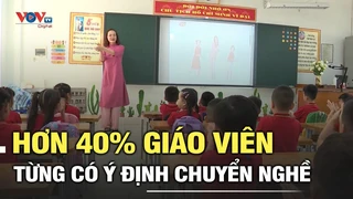Hơn 40% giáo viên từng có ý định chuyển nghề