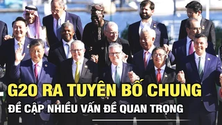 Hội nghị G20 đưa ra các tuyên bố chung, đề cập nhiều vấn đề quan trọng