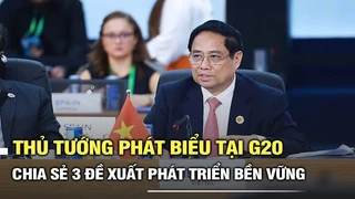 Thủ tướng phát biểu tại Hội nghị Thượng đỉnh G20, chia sẻ 3 đề xuất phát triển bền vững