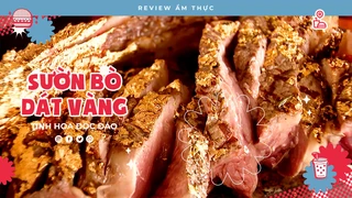 Sườn bò dát vàng - Review Ẩm thực